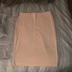 XL forever 21 cream pink pencil skirt